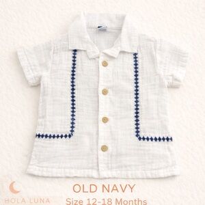 🐻 OLD NAVY BABY BUTTON UP SHIRT
